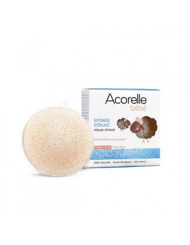 Esponja konjac para bebés Acorelle