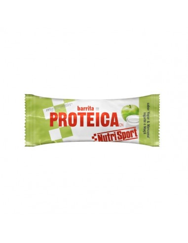 Barrita proteica manzana 44g Nutrisport