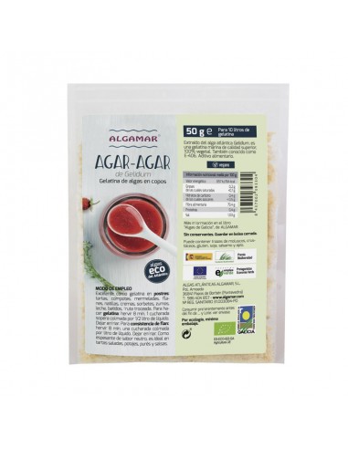 Agar agar copos Bio 50g Algamar