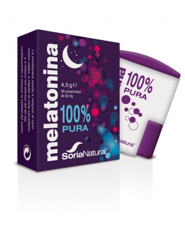 Melatonina 100% pura 90comp Soria...