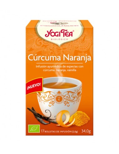 Yogi Tea Cúrcuma Naranja 17 filtros