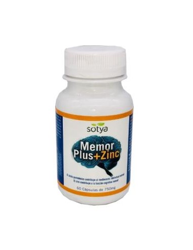 MemorSot&Zinc 750mg 60 capsulas Sotya