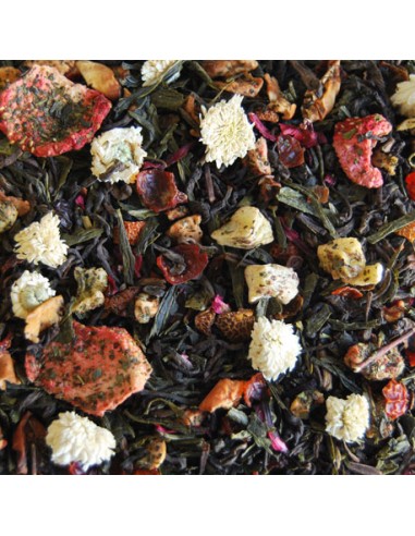 Té rojo y verde silueta Granel