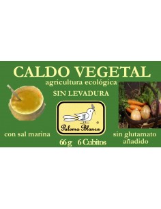Caldo vegetal sin levadura...