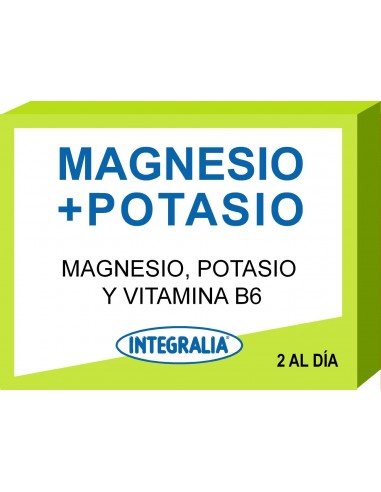 Magnesio, potasio y B6 60caps Integralia