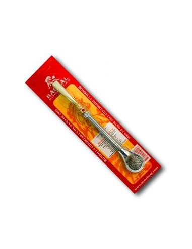 Bombilla bronce para mate Bagual