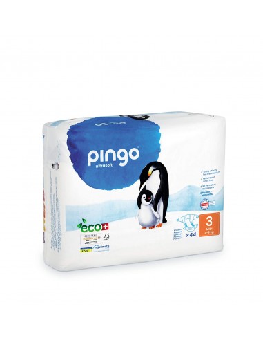 Pañales T3 4-9kg 44uds Bio Pingo